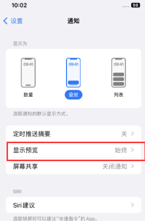 毛阳镇苹果售后维修中心分享iPhone手机收不到通知怎么办 