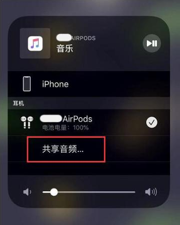 毛阳镇苹果14音频维修点分享iPhone14音频共享设置方法 