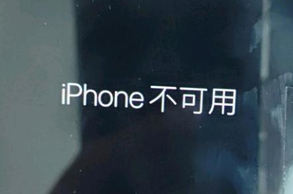 毛阳镇苹果服务网点分享锁屏界面显示“iPhone 不可用”如何解决 